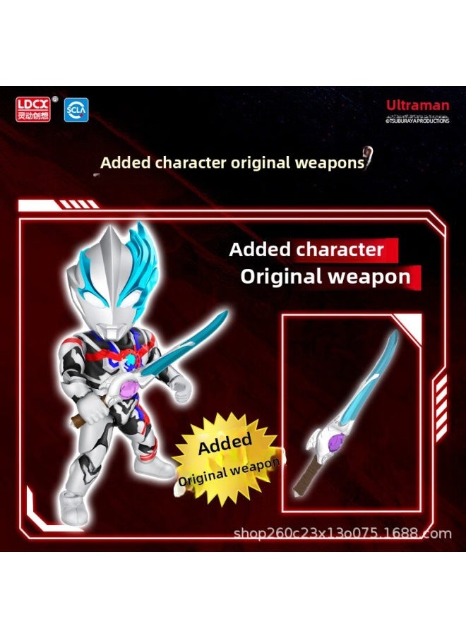 Generic - Smart. Creative Altman Children's Version Toy Figure Q Version Hero Pass Hand Joint Movable Second Bomb-color:Q Version Of Heroes-Ultraman Brightze - Image 1
