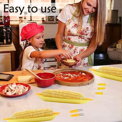 PEOUWNES Corn Dishes and Holders - 16 Pack Holders, 8 Pack Dishes - Stainless Steel, Perfect for Corn on the Cob - Image 2
