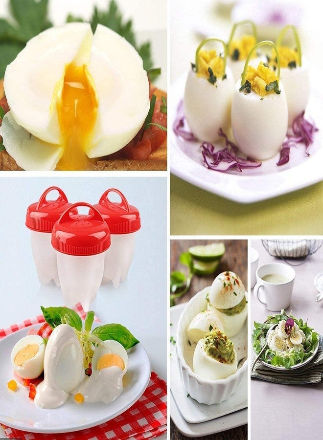 MoneySo Silicone Egg Cooker,6 Pieces Hard Boiled Egg Maker Non-Stick Silicone Egg Poachers, BPA Free Egg Cooker for Hard Boiled Eggs Without Shell, Soft Silicone Fast Egg Poachers - Image 5