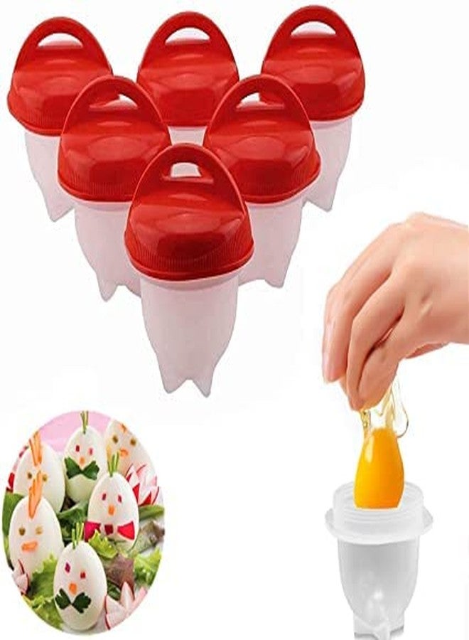 MoneySo Silicone Egg Cooker,6 Pieces Hard Boiled Egg Maker Non-Stick Silicone Egg Poachers, BPA Free Egg Cooker for Hard Boiled Eggs Without Shell, Soft Silicone Fast Egg Poachers - Image 1