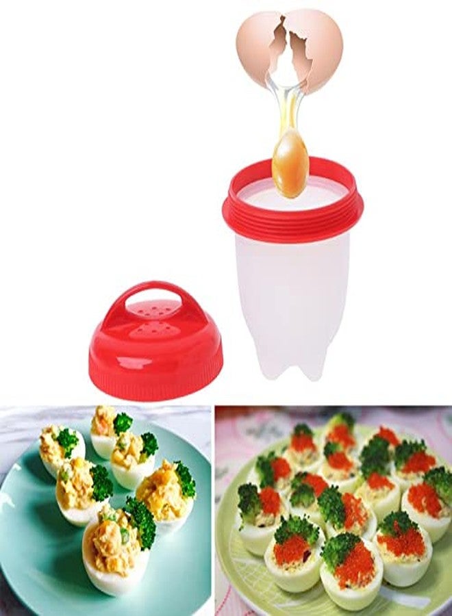 MoneySo Silicone Egg Cooker,6 Pieces Hard Boiled Egg Maker Non-Stick Silicone Egg Poachers, BPA Free Egg Cooker for Hard Boiled Eggs Without Shell, Soft Silicone Fast Egg Poachers - Image 2