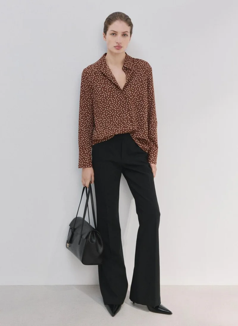 MANGO  Printed straight shirt for Women | Best Price UAE