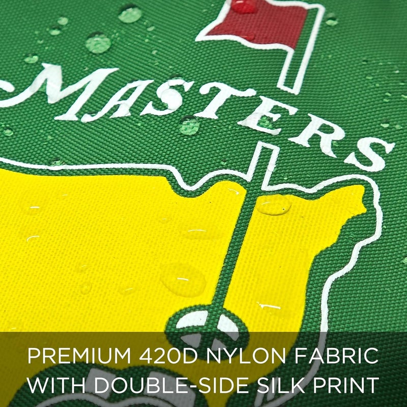 COGOLFING Golf Flag with Tube, Double-Side Printed Augusta National Flag, 420D Nylon Golf Pin Flags, Putting Green Flags for Golf Course Driving Range Collection, 14" H x 20" L, Green - Image 2
