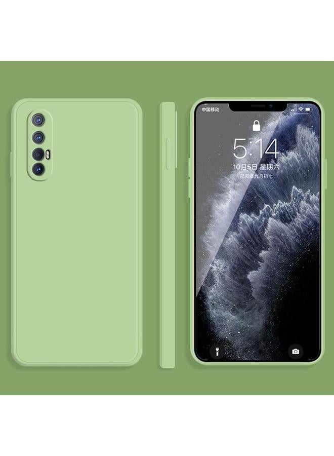 S-TOP Case For OPPO Reno3 Pro Solid Color Imitation Liquid Silicone Straight Edge Dropproof Full Coverage Protective Case - Image 1