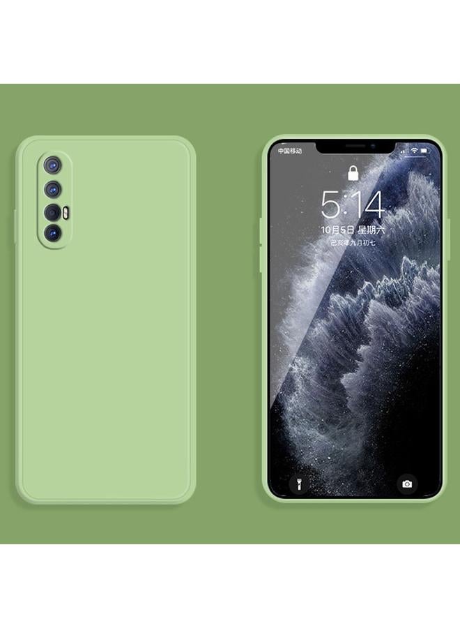 S-TOP Case For OPPO Reno3 Pro Solid Color Imitation Liquid Silicone Straight Edge Dropproof Full Coverage Protective Case - Image 2