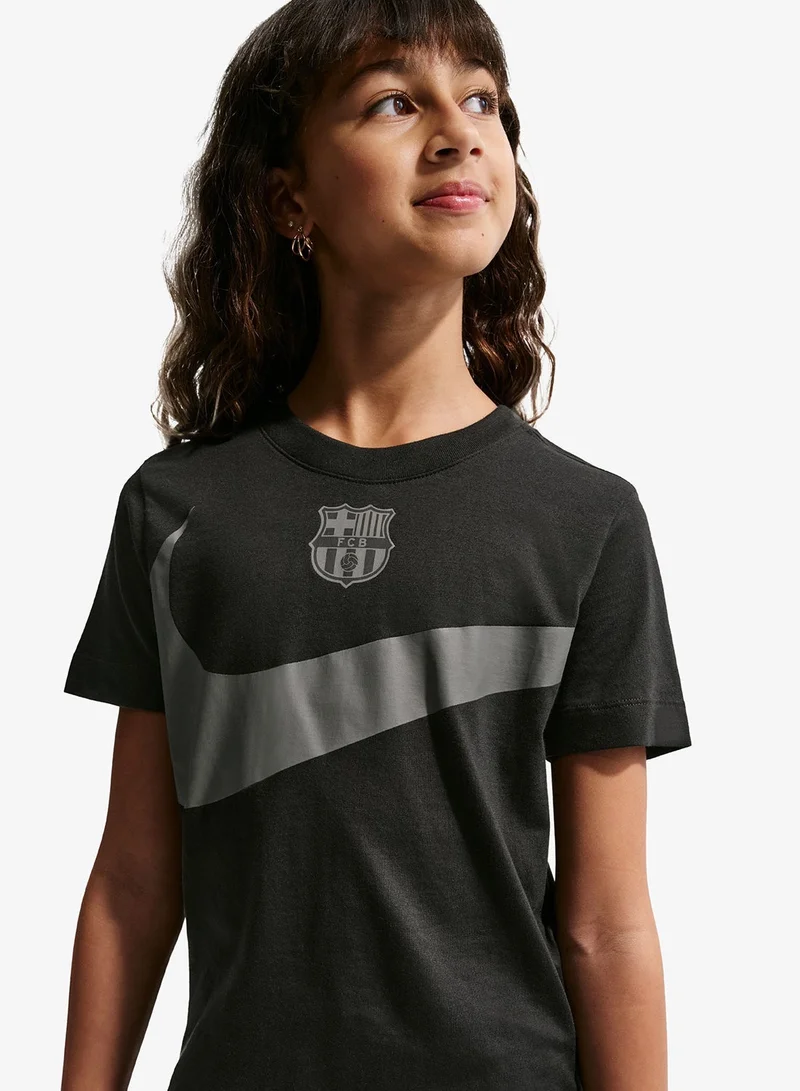 Nike Youth Fc Barcelona Swoosh T-Shirt