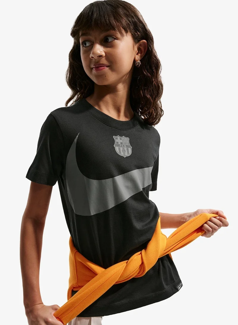 Nike Youth Fc Barcelona Swoosh T-Shirt