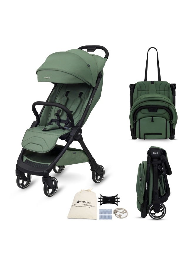 نيوبريز عربة أطفال للسفر خفيفة الوزن من دي سي إيه، معتمدة لحجم المقصورة، قابلة للطي، عربة أطفال سريعة الفتح، مظلة مقاومة للماء بعامل حماية +، ضمان  سنوات - Image 1