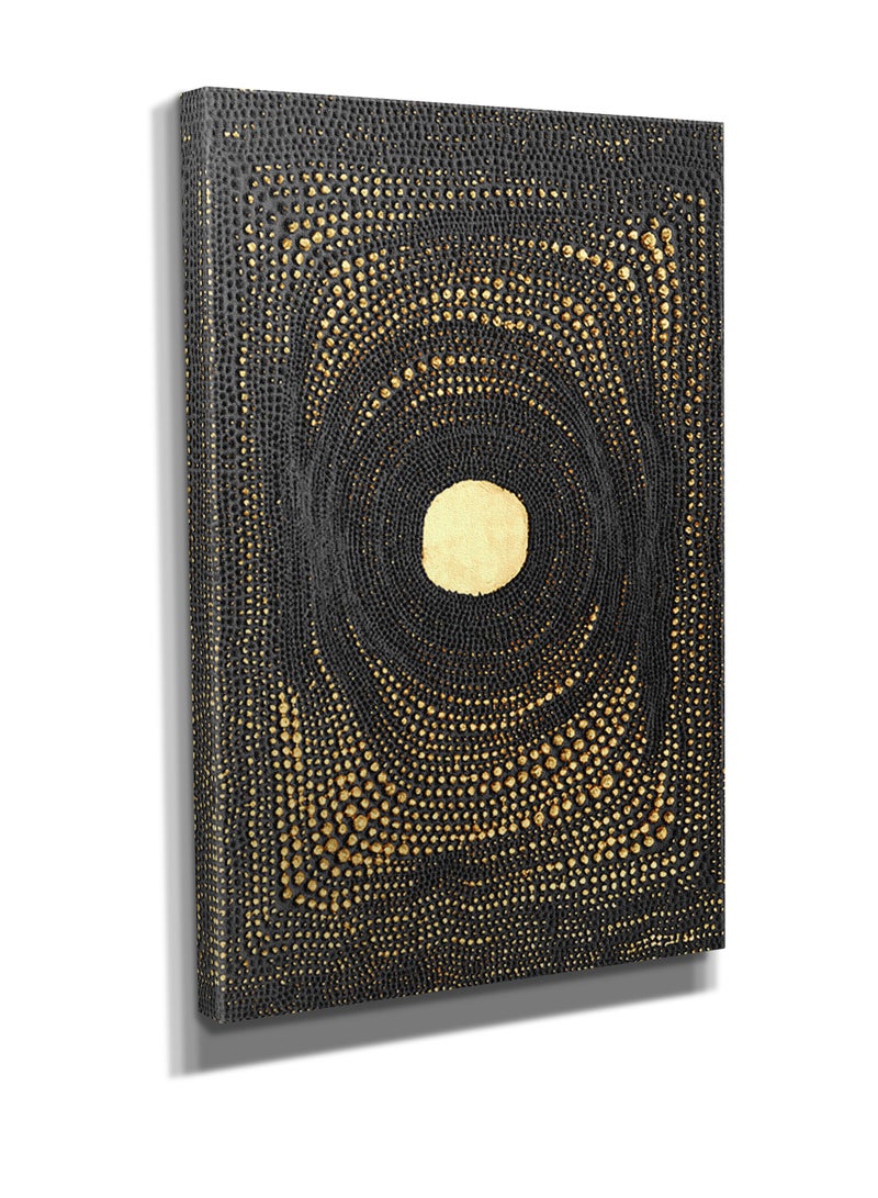 مودكلاس لوحة جدارية بإطار خشبي تصميم تجريدي - Image 1