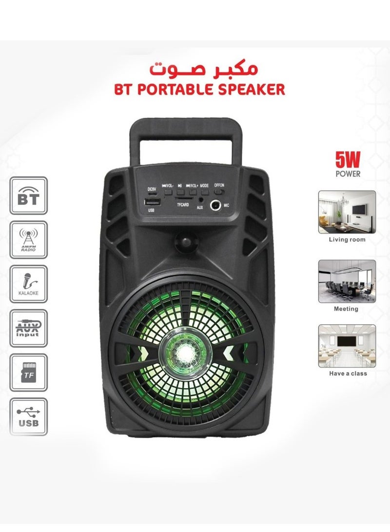 Rechargeable portable speaker with microphone and remote control. It is the ideal device to enjoy your favorite music in high-quality sound. Very suitable and excellent for parties and special occasio  - Image 1