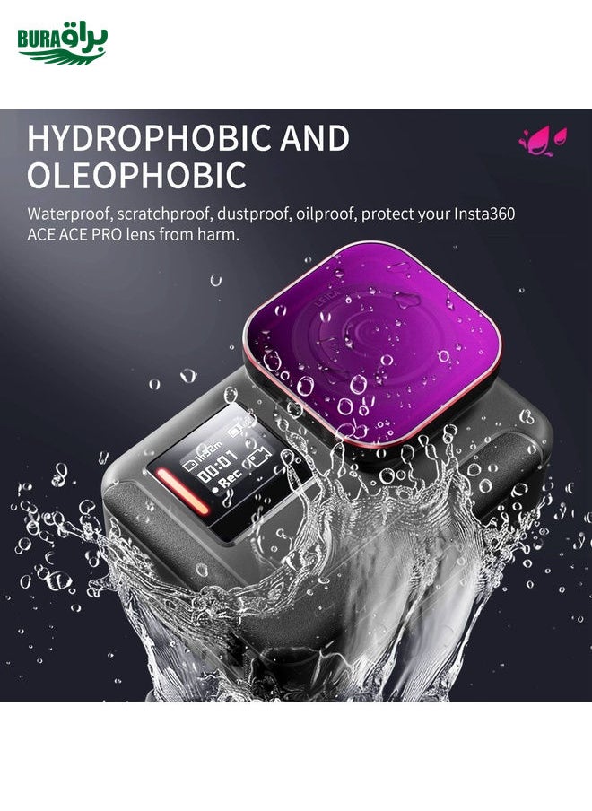 BURAQ For Insta360 Ace / Ace Pro STARTRC 4 in 1 PL ND8 ND16 ND32 Camera Lens Filter (Black)  - Image 3