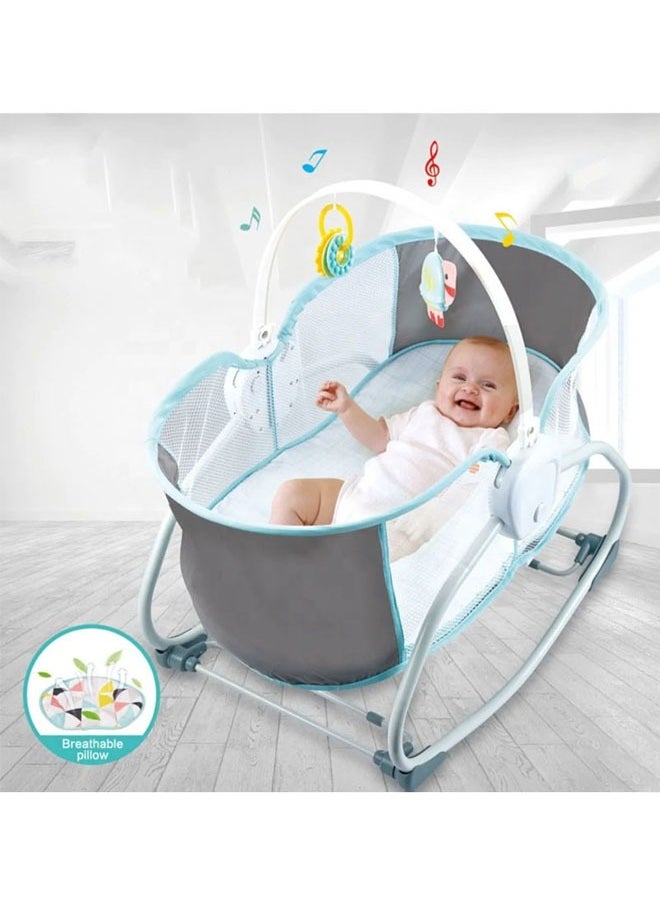 2 in 1 Multifunctional Baby Rocker Vibrating Chair For Newborn To Toddler