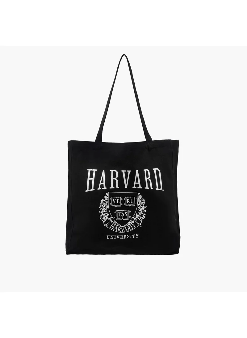 اس بي كاركترز Harvard Print Shopper Bag with Double Handles