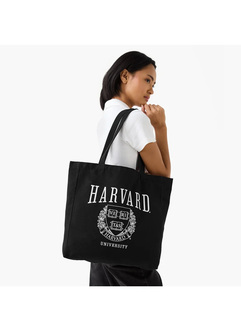 اس بي كاركترز Harvard Print Shopper Bag with Double Handles