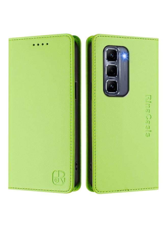 Zaboon Case For Infinix Hot 50 Pro+ 4G RC01 Dual-Folded Magnetic Suction RFID Leather Phone Case - Image 2