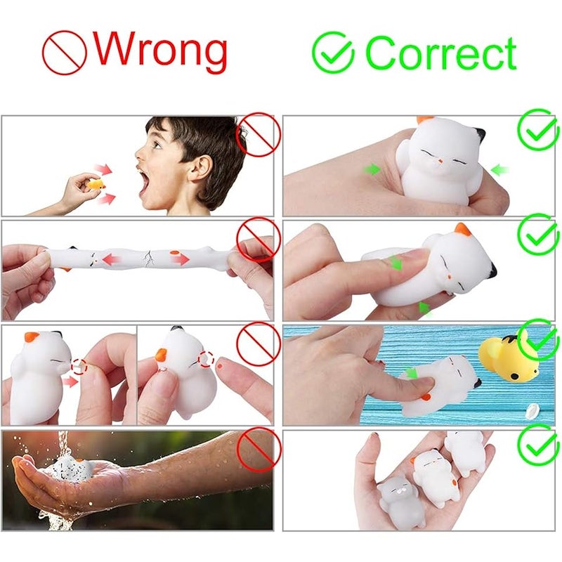 Outee 16 Pcs Cream Scented Squishies Slow Rising Kawaii Toy Mini Soft Animal Squishies Stress Relief, Random Color - Image 3