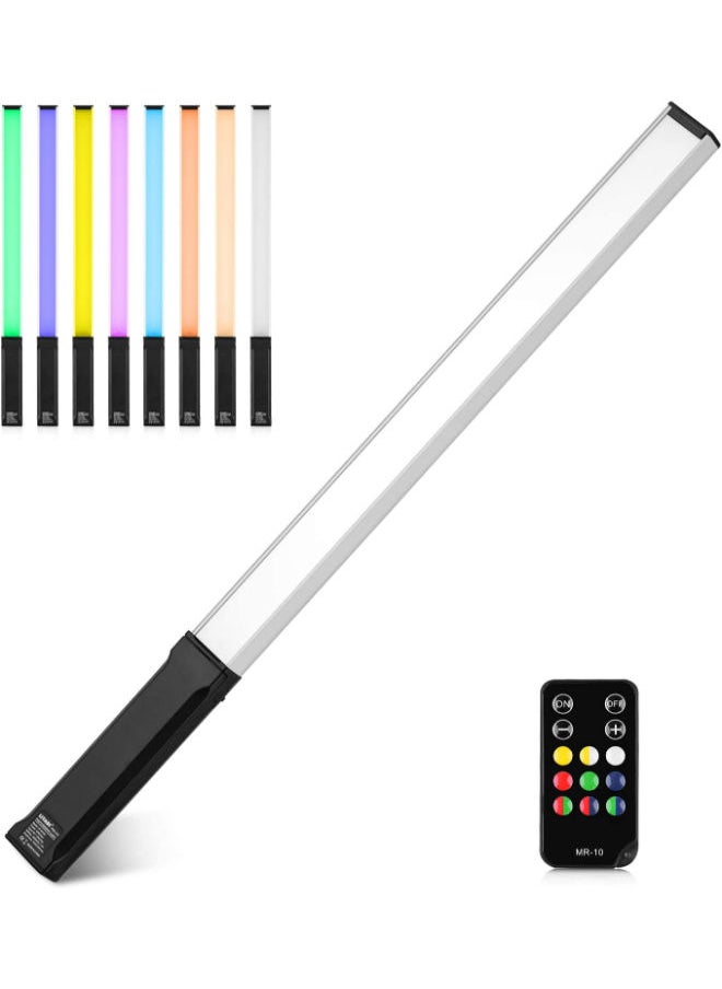 SHOPI Photography Lamp Portable RGB Handheld LED Video Light Wand 10W 9 Colors 7 Light Effects Universal with Remote Control  - Image 1