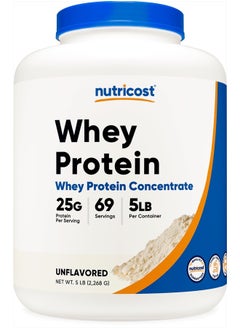 Nutricost Whey Protein Concentrate (Unflavored) 5 LB  - Image 1