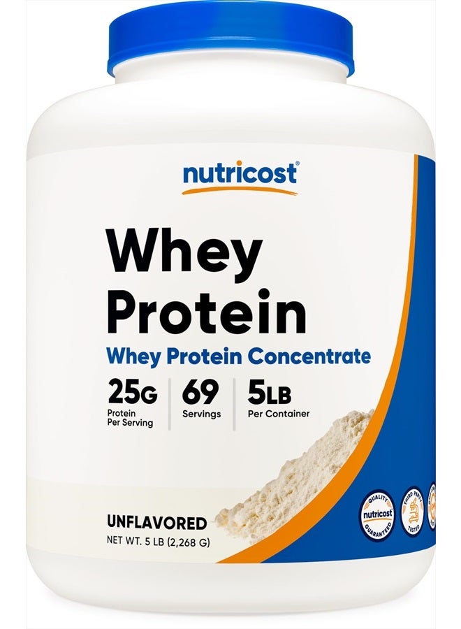 Nutricost مركز بروتين مصل اللبن (بدون نكهة) 5 رطل - Image 1