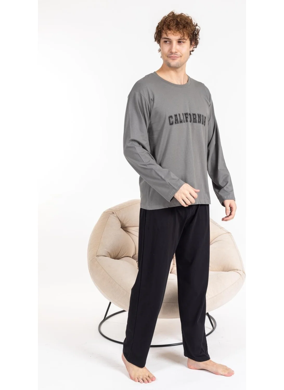 Mutlu City Men's Combed Cotton Regular Fit Zero Collar Quality Pajama Set A803123