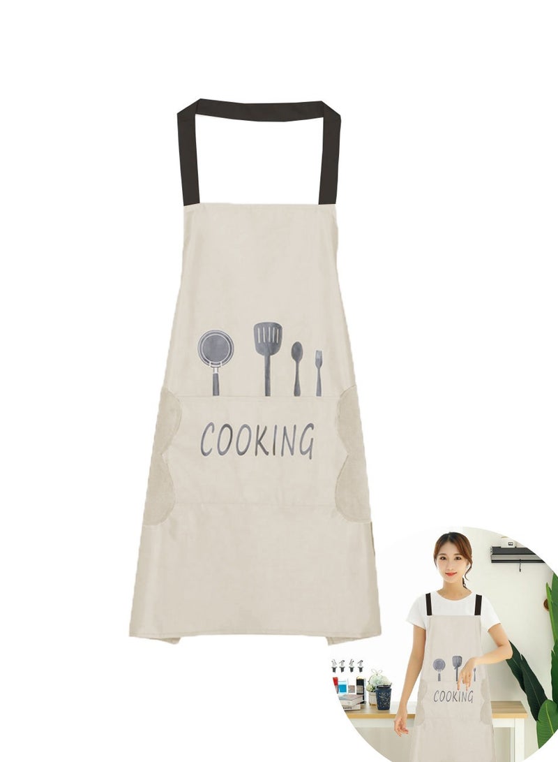 Kitchen Apron, Cooking Apron, Apron with Pockets, Home Apron, Waterproof Cooking Apron, Suitable for Home and Chefs - Image 1