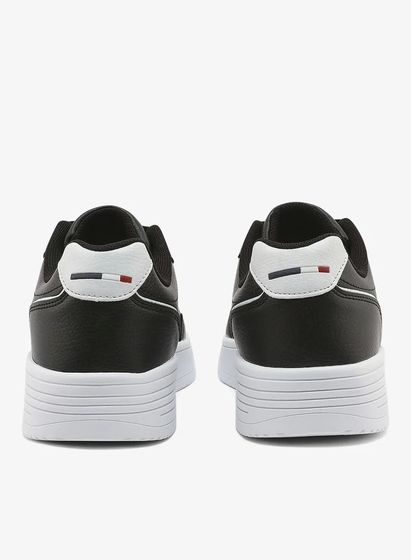 U.S. Polo Assn. black Men's Black Low-Top Sneakers - Lightweight Classic Lace-Up Design, Comfortable for Everyday Outfits for Men | Best Price UAE
