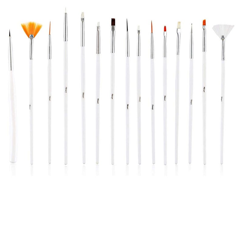 E Shopping 15 Nail Art Brush and Nail Art Dotting Marbleizing Tool - Image 3