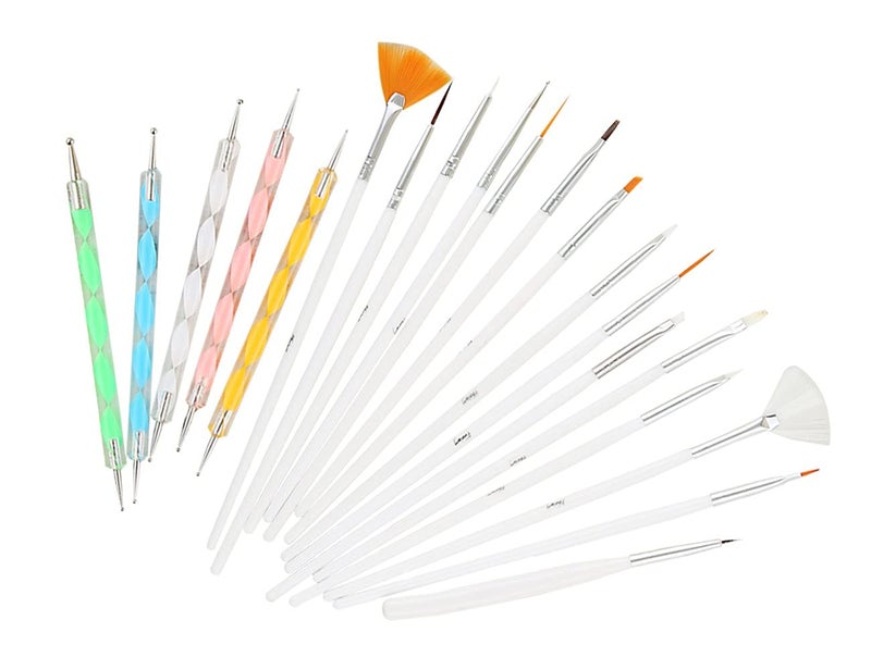 E Shopping 15 Nail Art Brush and Nail Art Dotting Marbleizing Tool - Image 1