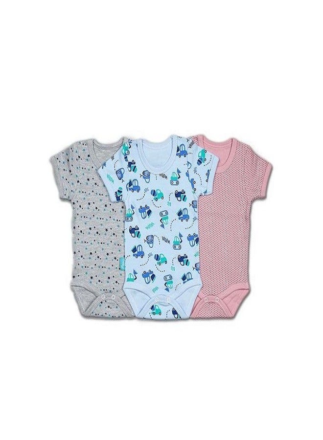 مجموعة من 3 قطع سالوبيت قطن معالج ضد الحساسية للاطفال