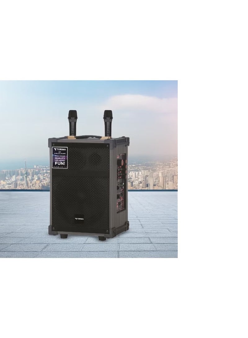 Torima D71 Portable Bluetooth Speaker – Deep Bass Sound, Long Battery Life, Wireless Audio (Black) - Image 3