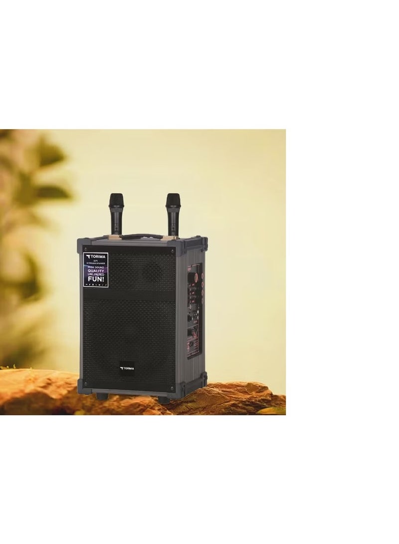 Torima D71 Portable Bluetooth Speaker – Deep Bass Sound, Long Battery Life, Wireless Audio (Black) - Image 4