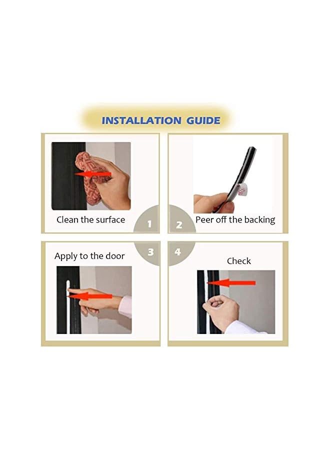 erorex شريط مانع للتسرب 4 لفات شريط رغوي ذاتي اللصق شريط مانع لتسرب النوافذ للمنزل مقاوم للطقس وعازل للصوت وعازل للغبار وعازل للصوت - Image 5