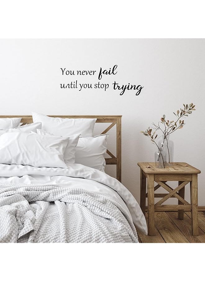erorex 5 Sheets Vinyl Wall Quotes Stickers Inspirational Quotes Decals Peel And Stick Motivational Wall Decals Never Give Up Anything Is Possible Wall Decals For Bedroom Living Room Office Bathroom  - Image 4