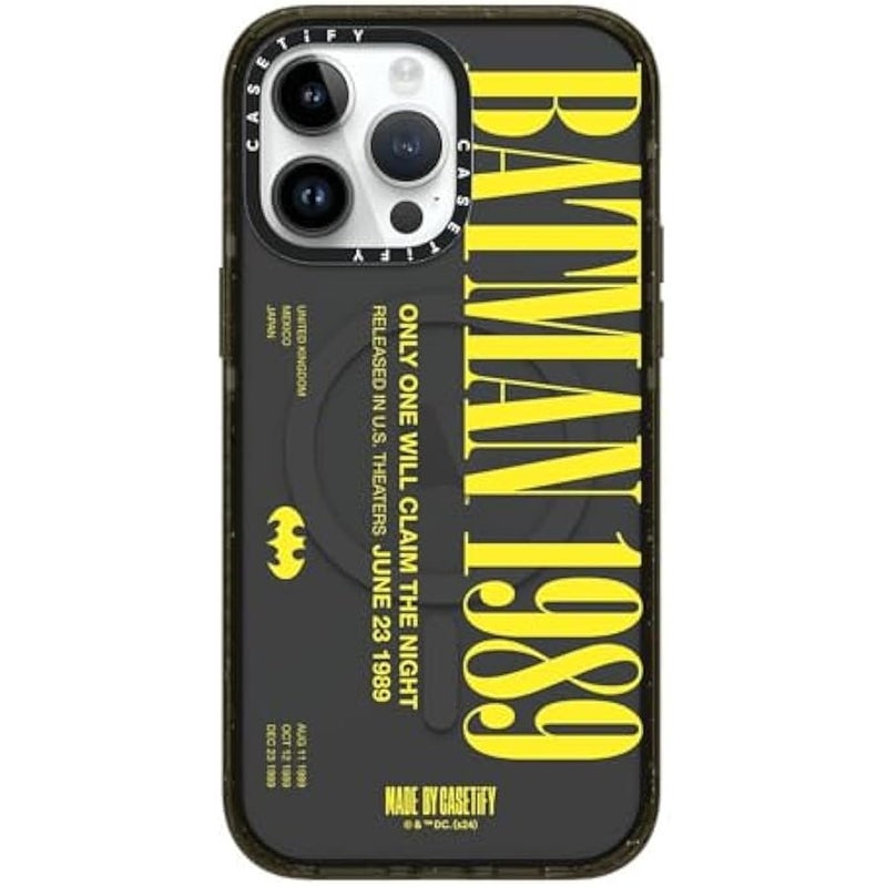 Casetify Impact iPhone 14 Pro Max Case 【Batman Co-Lab / 4X Military Grade Drop Tested / 8.2ft Drop Protection/Compatible with Magsafe】 - Batman 1989 - Clear Black - Image 5