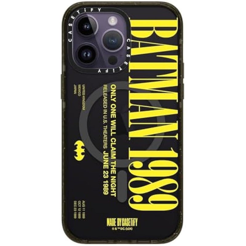 Casetify Impact iPhone 14 Pro Max Case 【Batman Co-Lab / 4X Military Grade Drop Tested / 8.2ft Drop Protection/Compatible with Magsafe】 - Batman 1989 - Clear Black - Image 4