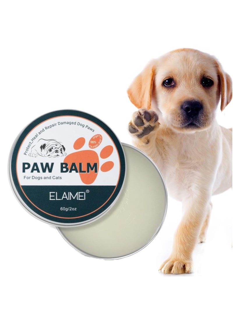 Excefore Paw Balm 2oz, Dog Paw Cream and Lotion, Dog Paw Wax, Paw Moisturizer, Heals, Repair and Restores Dry, Cracked & Damaged Paws, Paw Protection Butter for Cat & Dog - Image 1