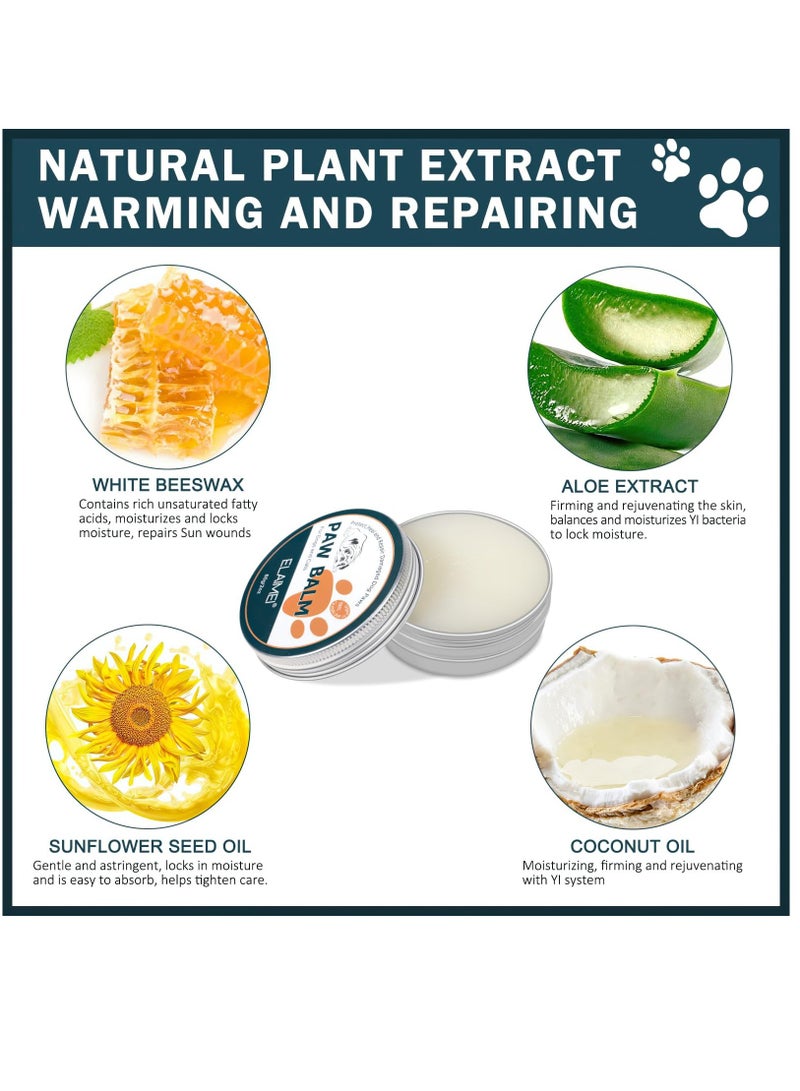 Excefore Paw Balm 2oz, Dog Paw Cream and Lotion, Dog Paw Wax, Paw Moisturizer, Heals, Repair and Restores Dry, Cracked & Damaged Paws, Paw Protection Butter for Cat & Dog - Image 4