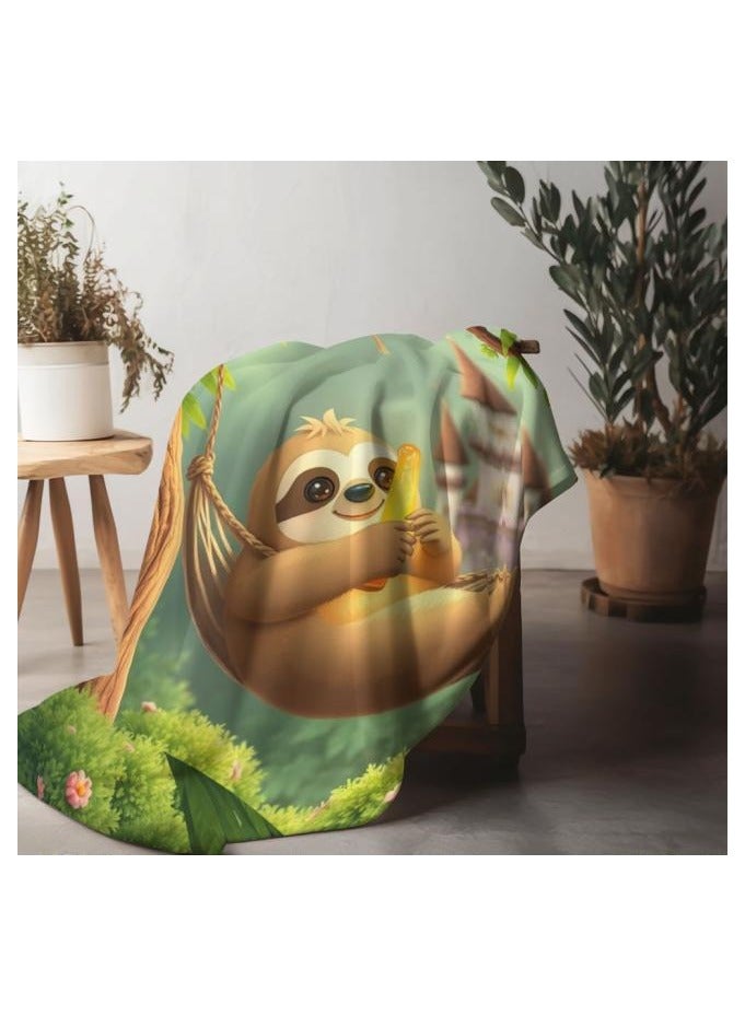 general Children's or student cartoon flannel thin blanket (warm and comfortable, suitable for sleep, games) 100cm*150cm - 66 - Image 1