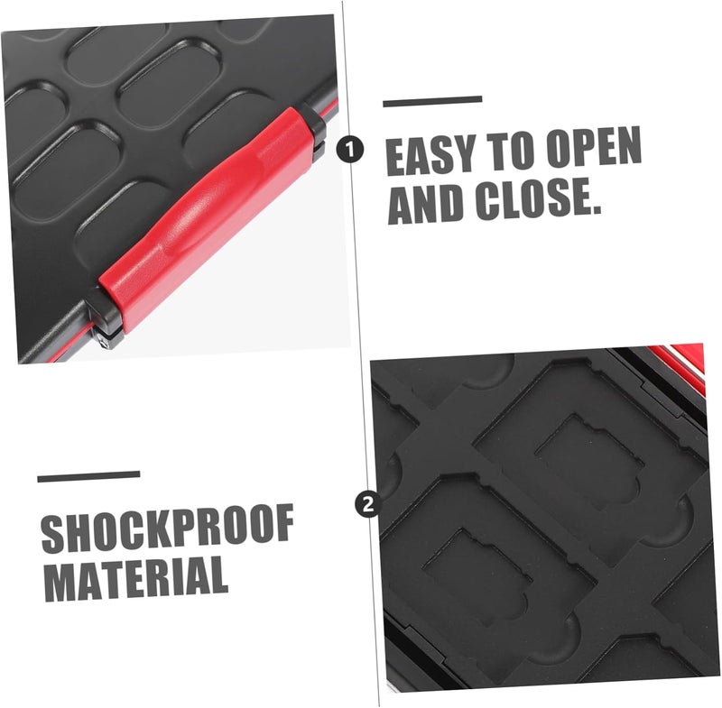 Memory Card Case Portable and Shockproof Storage Organizer for and Cards Compact Memory Holder Construction for Travel and Data - Image 5