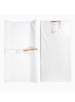 Old_Feller Baby Infant Contoured Changing Pad With Security Strap, White, 80 X 40 X 10 CM  - Image 2