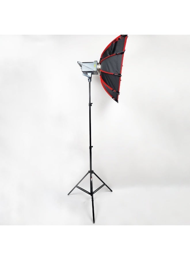 XRIA LS200S 2M Photography Light Stand, Adjustable 67-200cm Heavy Duty Studio Lighting Stand with 5/8" Baby Pin & 1/4" Screw for LED Video Light, Ring Light, Softbox, Flash, Live Streaming, YouTube & TikTok - Image 5