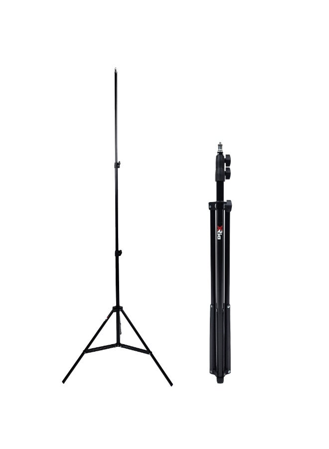 XRIA LS200S 2M Photography Light Stand, Adjustable 67-200cm Heavy Duty Studio Lighting Stand with 5/8" Baby Pin & 1/4" Screw for LED Video Light, Ring Light, Softbox, Flash, Live Streaming, YouTube & TikTok - Image 1