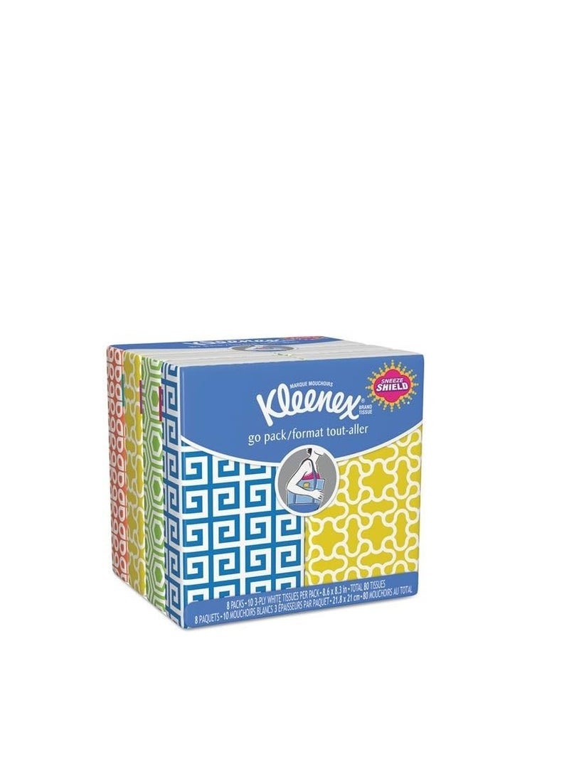 KleenexÂ® 3-Ply Pocket Packs Facial Tissues (8 Packs) Package May Vary