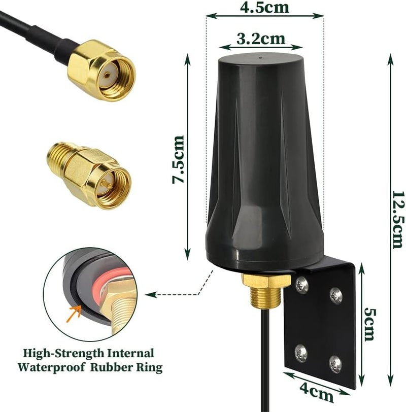 BINGFU 4G LTE SMA Cellular Trail Camera RP-SMA Male Antenna Compatible with Spypoint Link Micro Covert Spartan Stealth Muddy Wildlife Hunting Game Cam Outdoor Mobile Security Camera - Image 4