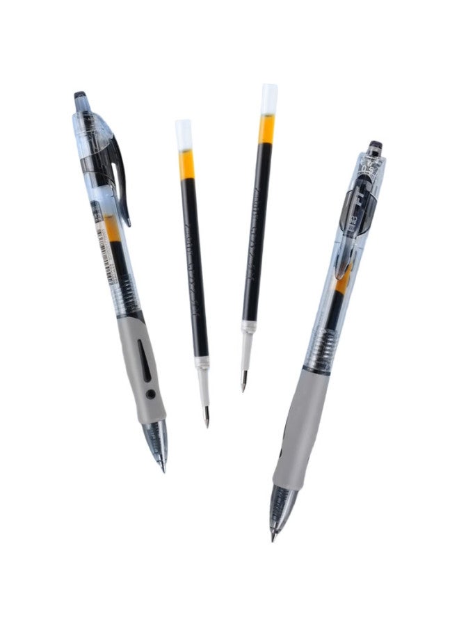 Truecolor 1008 Slim Retractable Gel Pen 0.5Mm Red Bullet Tip Business Office Signing Pen Water-Based Pen Student Exam Stationery Meeting Note-Taking Pen 12 Pack - Image 1