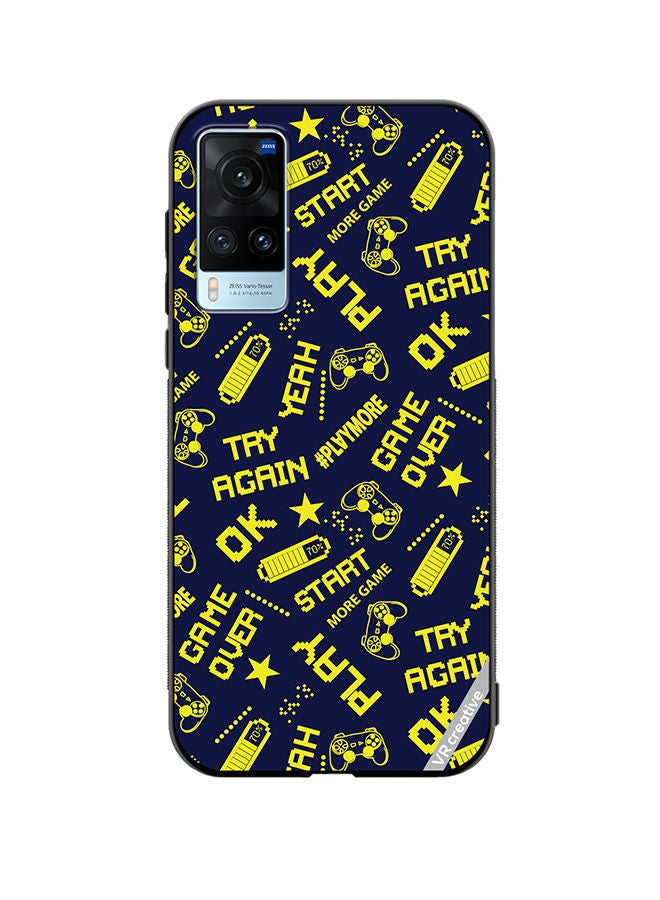 VR CREATIVE Protective Case Cover For Vivo X60 Pixel Game Style Design Multicolour - Image 1