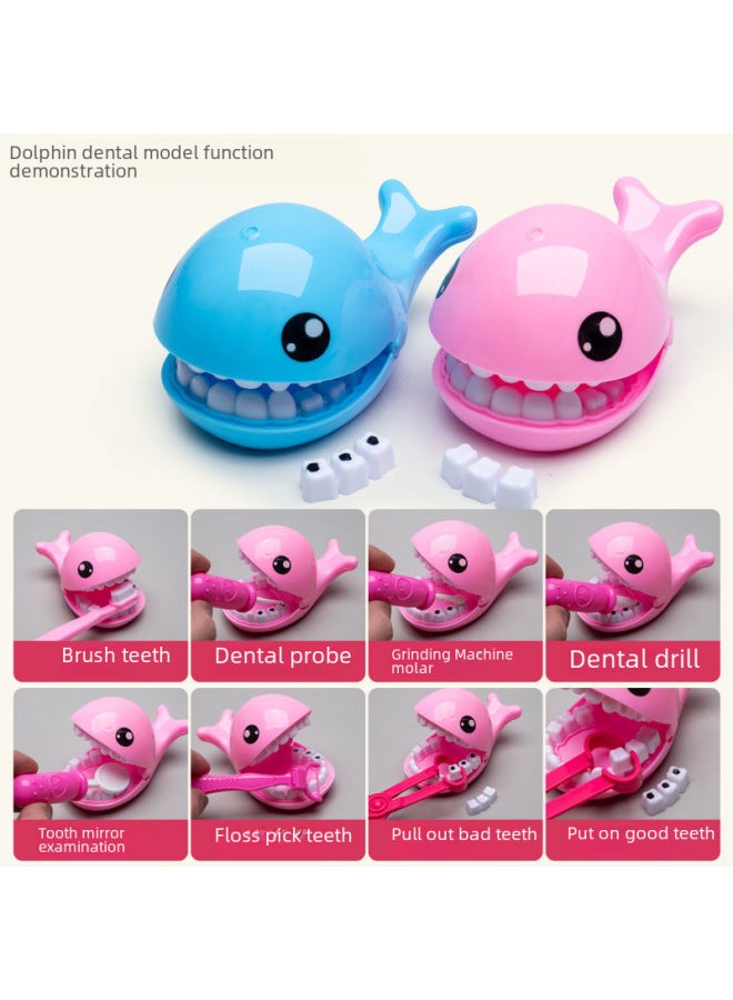 Children's Doctor Toy Set Boys Girls Simulation Nurse Stethoscope Injection Pretend Play Medical Tool Kit-Specifications:W Doctor Toy 69 Piece Set Blue + Doll - Image 4