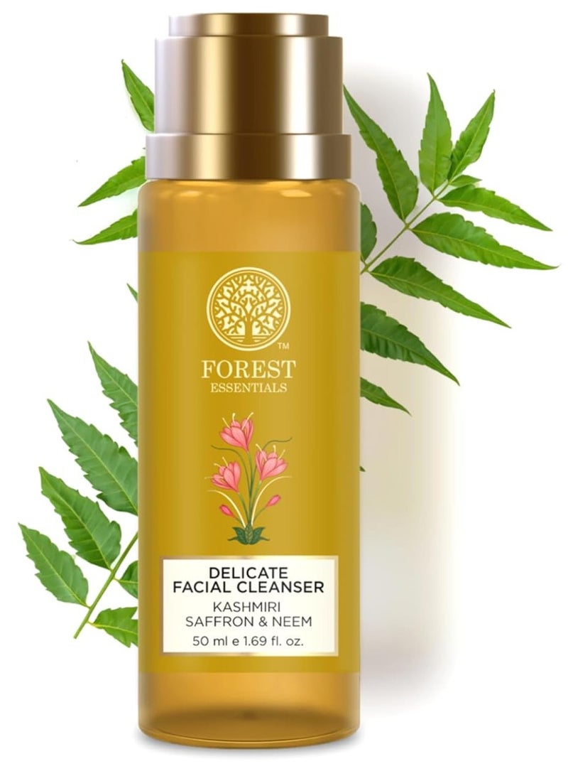 Forest Essentials Forest Essentials Delicate Facial Cleanser with Kashmiri Saffron & Neem 50ML - Image 1