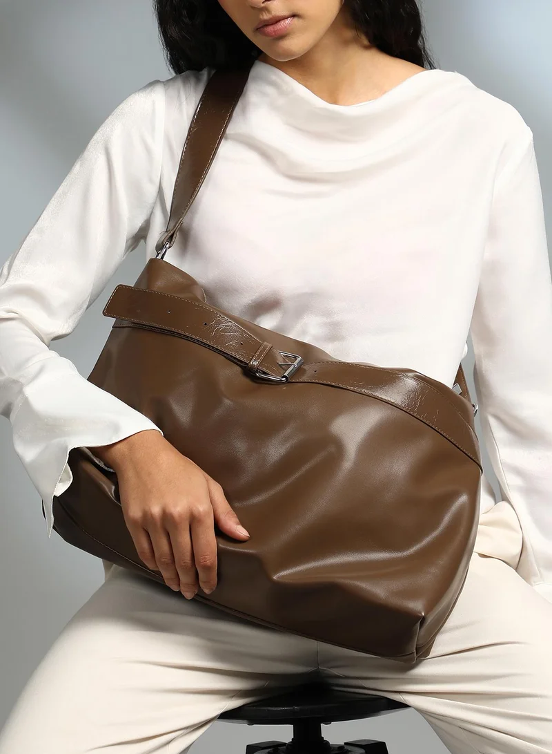 Haute Sauce Buckle Flap Messenger Bag