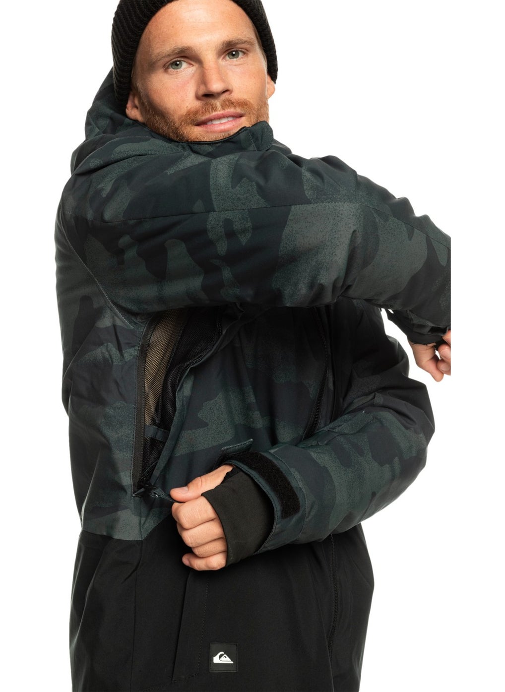 QUIKSILVER - Mission Printed Block Men's Waterproof Ski Jacket EQYTJ03403 - Image 1